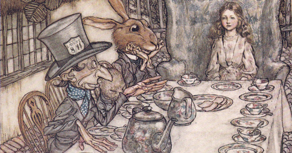 How Arthur Rackham's 1907 Drawings for Alice in Wonderland 